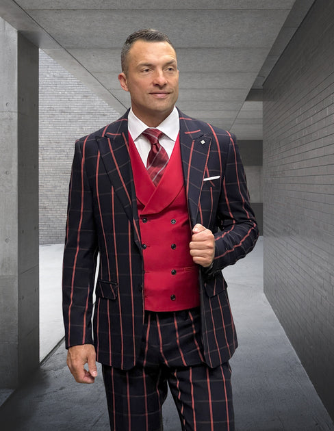 Lucci Ivory 3-Button with Pleated Slacks Classic Suit main image 1