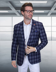 ELLSWORTH GRAY PLAID MODERN FIT BLAZER