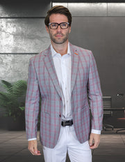 MONTGOMERY GRAY PLAID MODERN FIT BLAZER