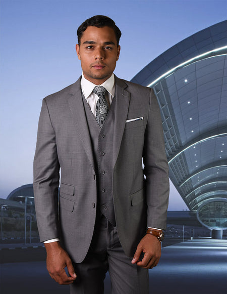 STEPHENS GRAY 3 PC TAILORED FIT SUIT