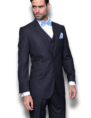 LIONEL 3 PC NAVY PINSTRIPE MODERN FIT SUIT