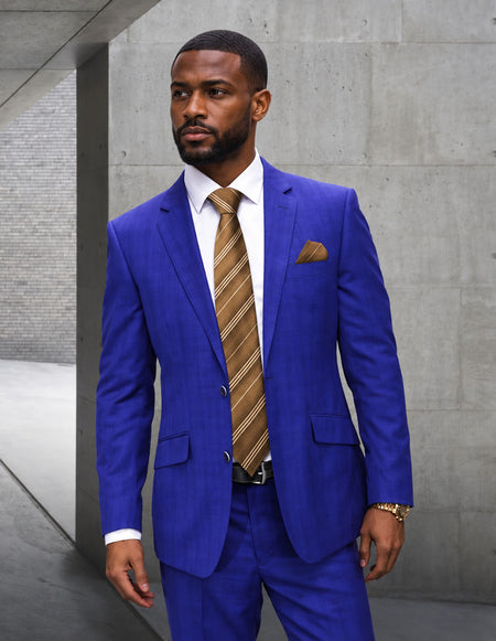 ABANO 3 PC SAPPHIRE MODERN FIT SUIT