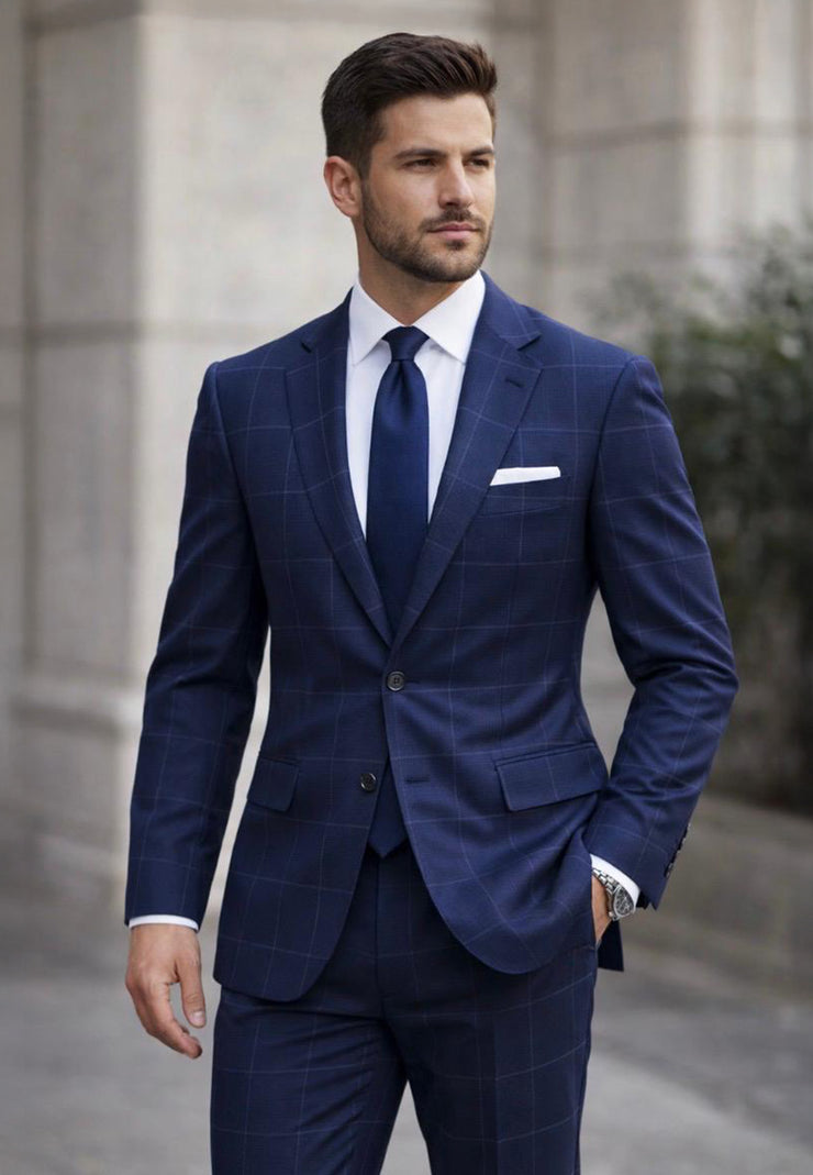 NAVY 2 PC MODERN FIT SUIT