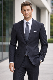 NAVY 2 PC MODERN FIT SUIT