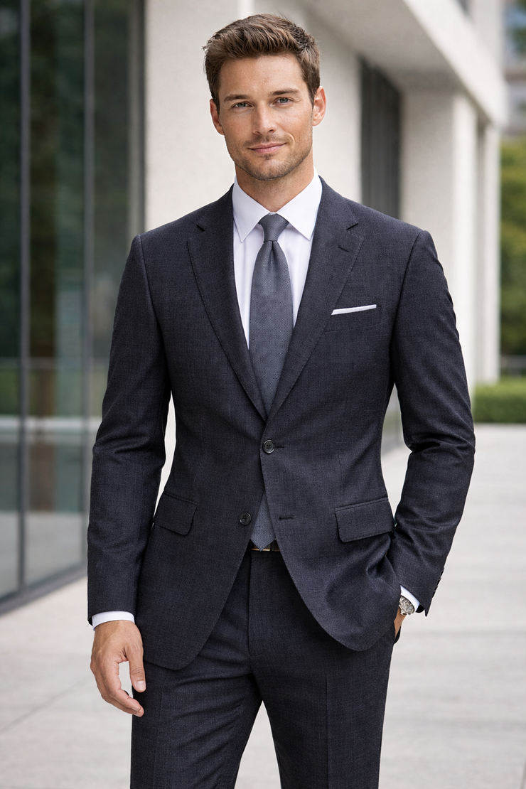 NAVY 2 PC MODERN FIT SUIT