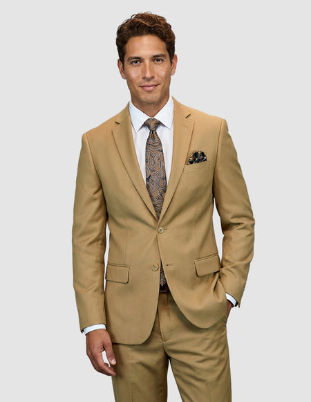 CAMEL 2 PC MODERN FIT SUIT