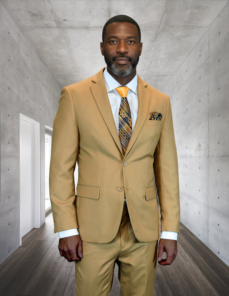 CAMEL 2 PC MODERN FIT SUIT