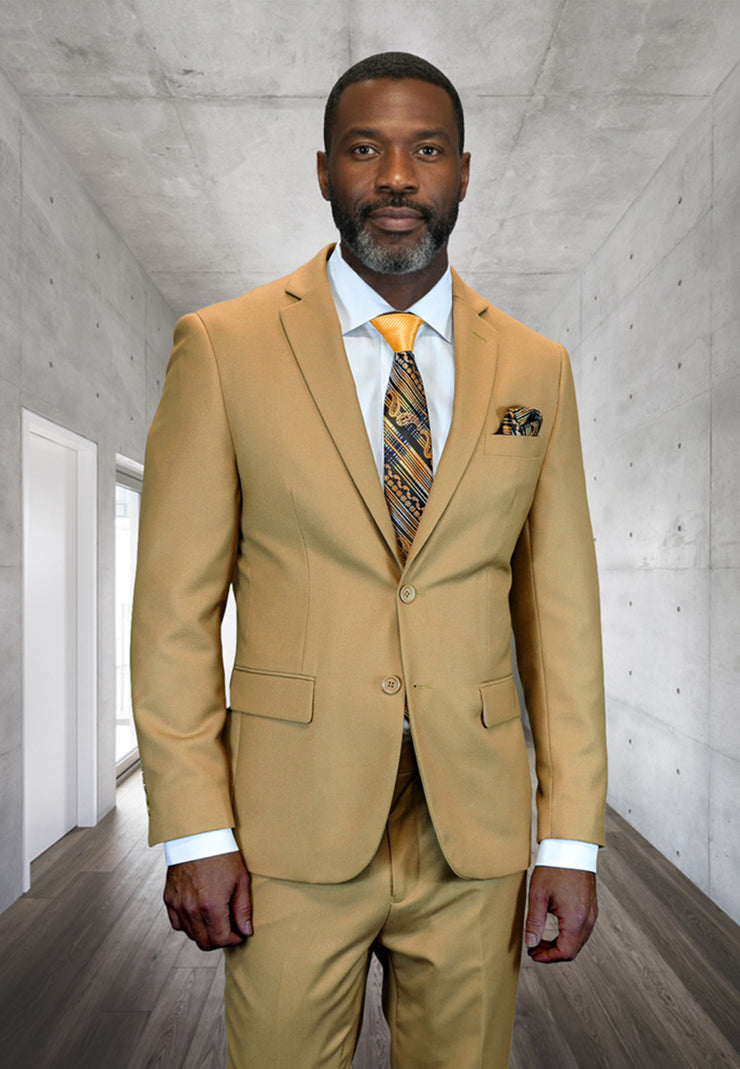 CAMEL 2 PC MODERN FIT SUIT