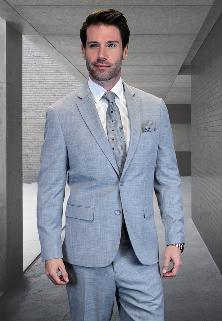 GRAY 2 PC MODERN FIT SUIT