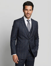 ANGEL 3 PC BLACK MODERN FIT SUIT