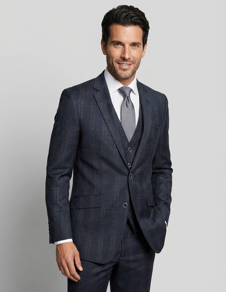 ANGEL 3 PC BLACK MODERN FIT SUIT