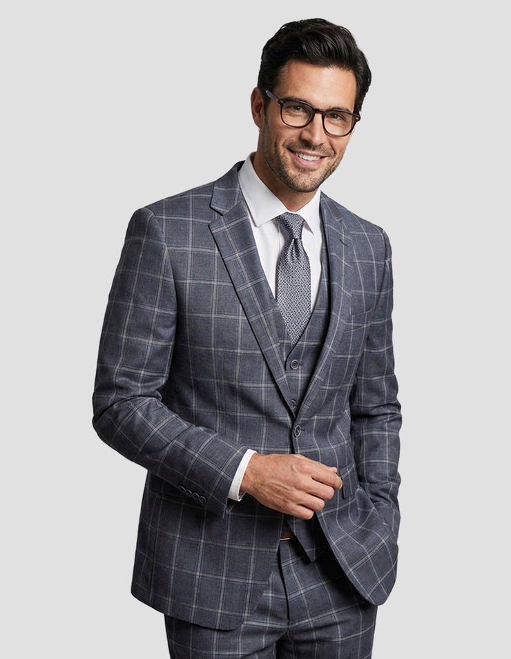 ANGEL 3 PC GRAY MODERN FIT SUIT