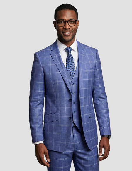 ANGEL 3 PC INDIGO MODERN FIT SUIT