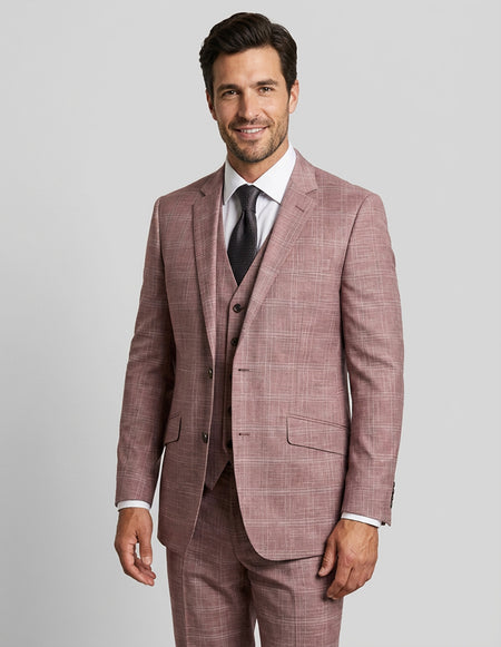ANGEL 3 PC MAUVE MODERN FIT SUIT