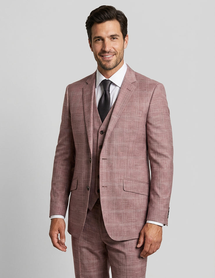 ANGEL 3 PC MAUVE MODERN FIT SUIT
