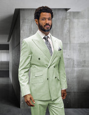 ANTONIO 2 PC MINT DOUBLE BREASTED MODERN FIT SUIT