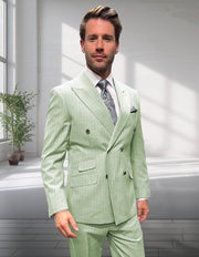 ANTONIO 2 PC MINT DOUBLE BREASTED MODERN FIT SUIT