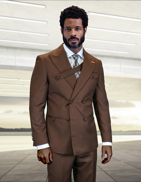 AZONE COPPER DESIGNER DOUBLE BREASTED SUIT