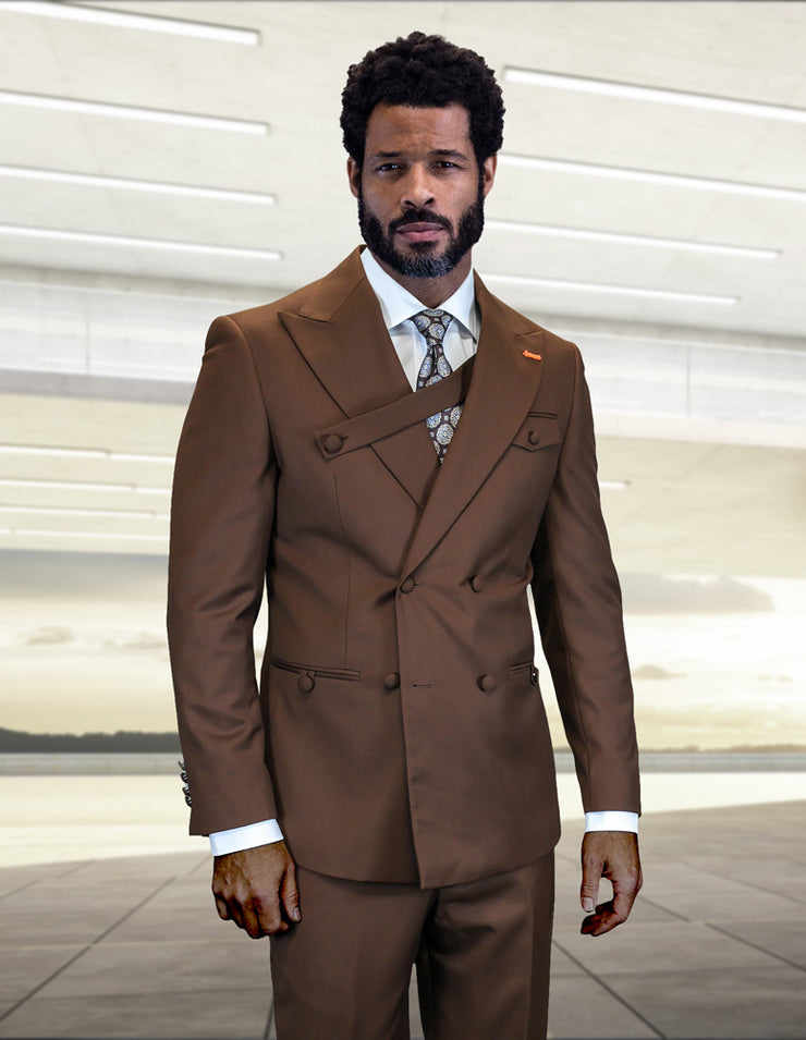 AZONE COPPER DESIGNER DOUBLE BREASTED SUIT