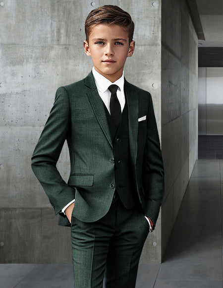 BOY'S 5 PC HUNTER MODERN FIT SUIT