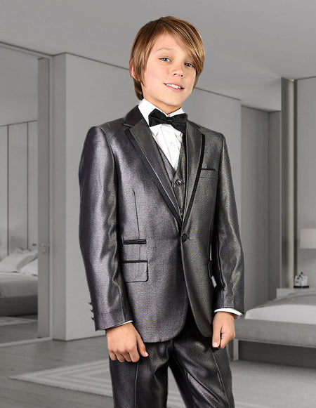 BOY'S B VENETIAN GRAY SUIT