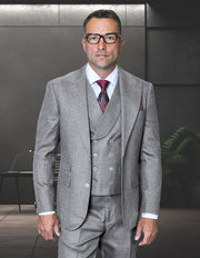 BACENO 3 PC GREY MODERN FIT SUIT