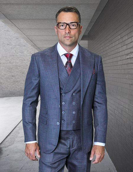 BACENO 3 PC NAVY MODERN FIT SUIT