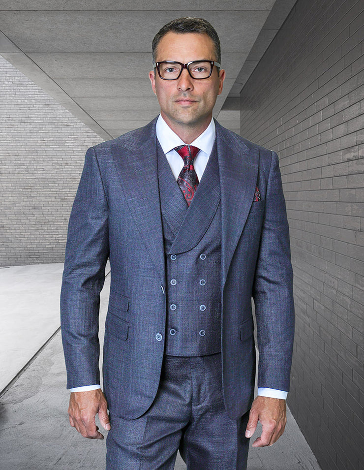 BACENO 3 PC NAVY MODERN FIT SUIT
