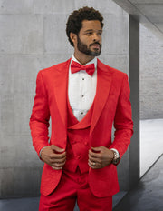 BELAGIO XV 3 PC RED MODERN FIT TUXEDO