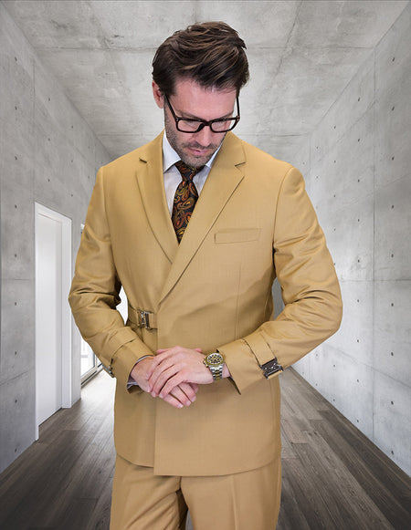 BOLANZO 2 PC CAMEL MODERN FIT SUIT