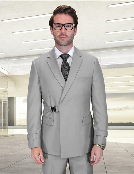 BOLANZO 2 PC GRAY MODERN FIT SUIT