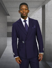 BOLANZO 2 PC NAVY MODERN FIT SUIT