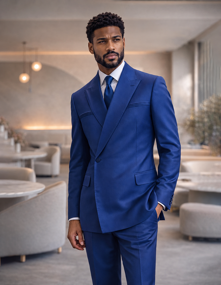 SIENA SAPHHIRE DESIGNER DOUBLE BREASTED SUIT