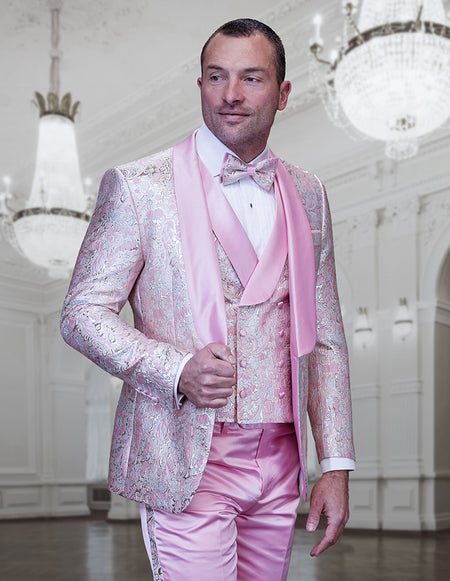 DELANO 3 PC BLUSH SHAWL MODERN FIT TUXEDO