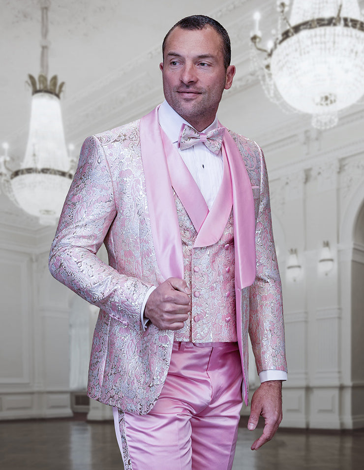 DELANO 3 PC BLUSH SHAWL MODERN FIT TUXEDO