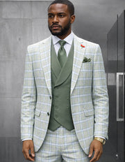 DIEGO MINT 3 PC MODERN FIT SUIT