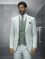 DIEGO MINT 3 PC MODERN FIT SUIT