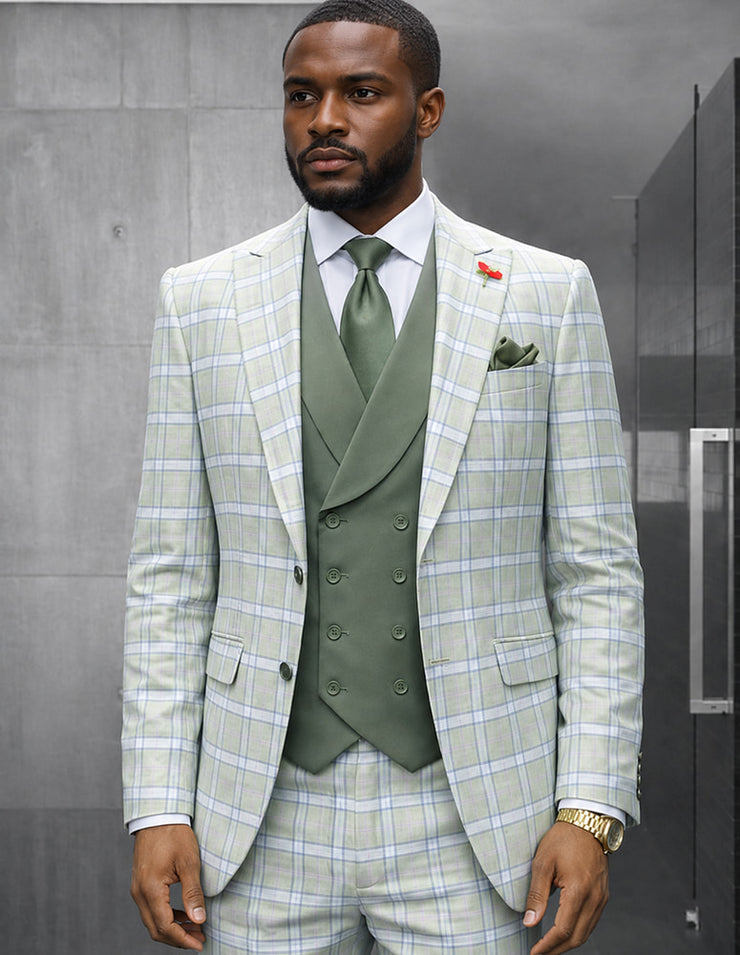 DIEGO MINT 3 PC MODERN FIT SUIT