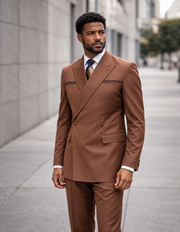 SIENA COPPER DESIGNER DOUBLE BREASTED SUIT