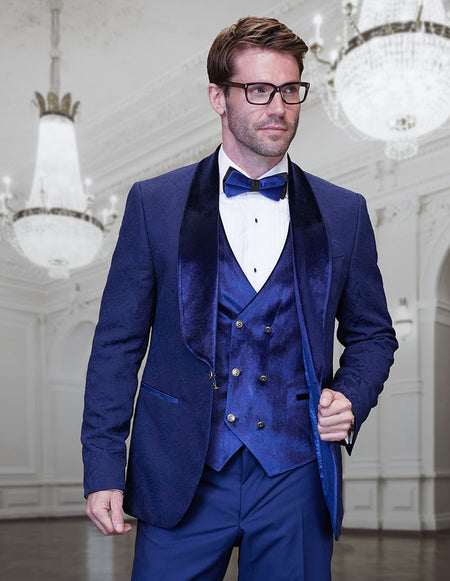 EMPORIO 3 PC SAPHIRE MODERN FIT TUXEDO
