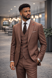 PAGNOLI 3 PC COPPER MODERN FIT SUIT