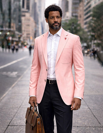 FERARO PINK MODERN FIT BLAZER