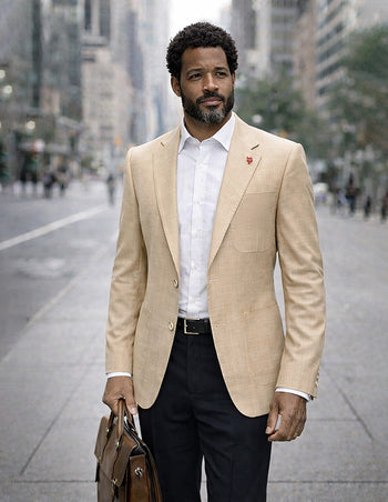 FERARO TAN MODERN FIT BLAZER