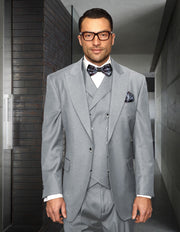 FLORENCE 3 PC GRAY REGULAR FIT SUIT