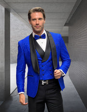 GRAMMY 3 PC SAPPHIRE MODERN FIT TUXEDO