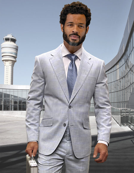 MARK IV 2 PC GREY MODERN FIT SUIT