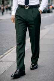 HUNTER REGULAR FIT PLEATED PANTS
