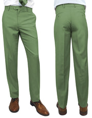 APPLE GREEN SLIM FIT DRESS PANTS