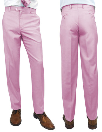 PINK SLIM FIT DRESS PANTS