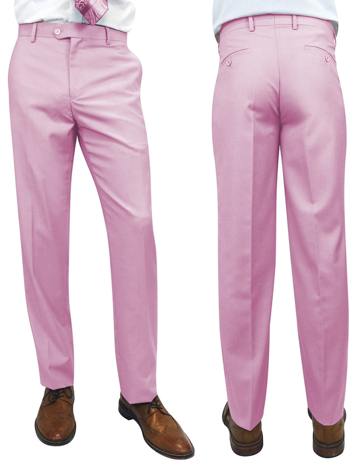 PINK SLIM FIT DRESS PANTS